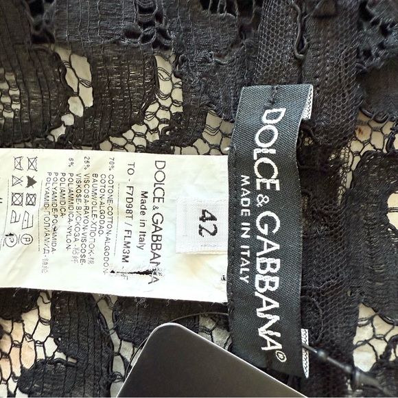 NWT!!! Dolce&Gabbana women laces top size 42IT or 6 US Authentic Retail 650$ - Picture 5 of 8
